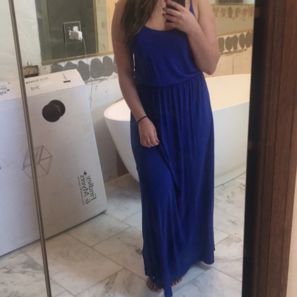 Royal blue maxi dress